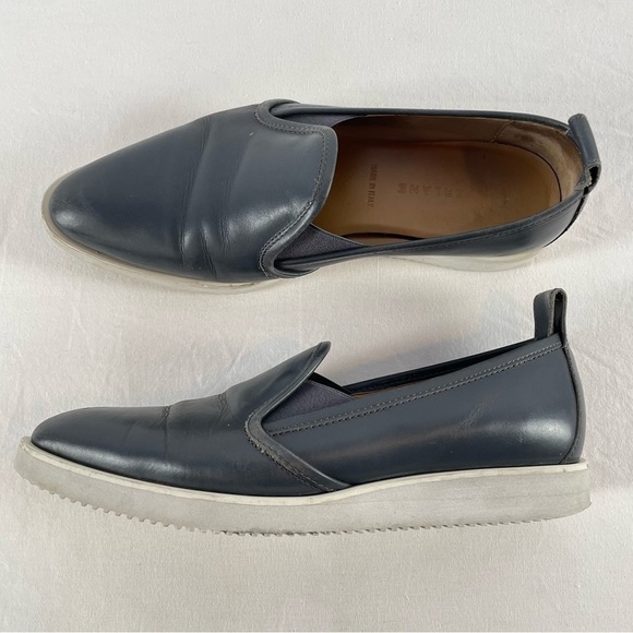 Everlane The Leather Street Shoe in Blue Size 7 - Picture 2 of 8